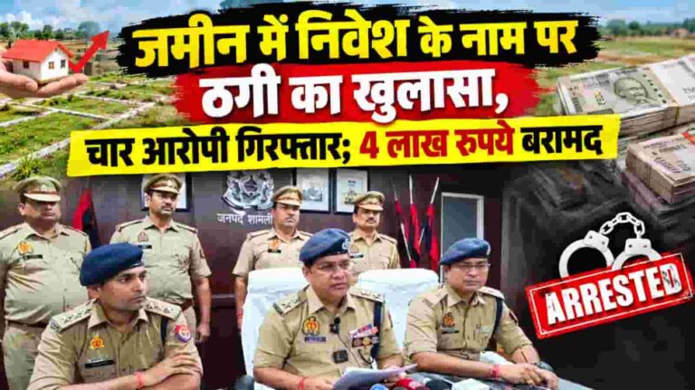 Land Investment Scam: जमीन में पैसा लगाओ, दोगुना पाओ! शामली में ठगी के खेल का खुलासा, चार गिरफ्तार